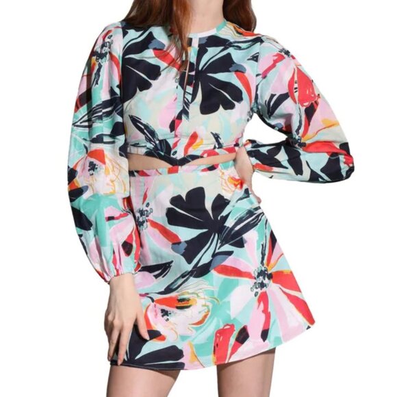 Walter Baker Hannah Cutout Mini Dress Multicolored - Picture 1 of 8